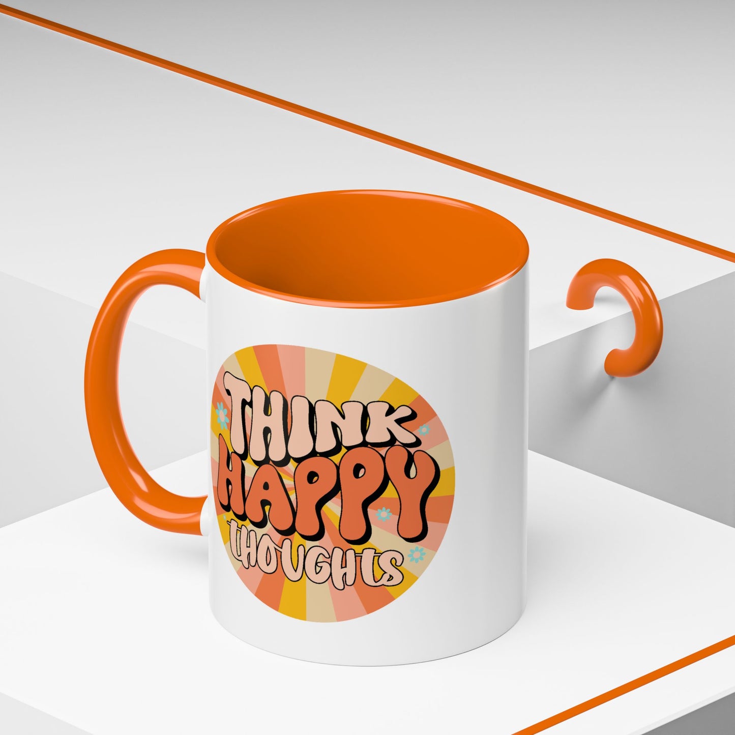 Wellness Mug - Think Happy Thoughts Hippie