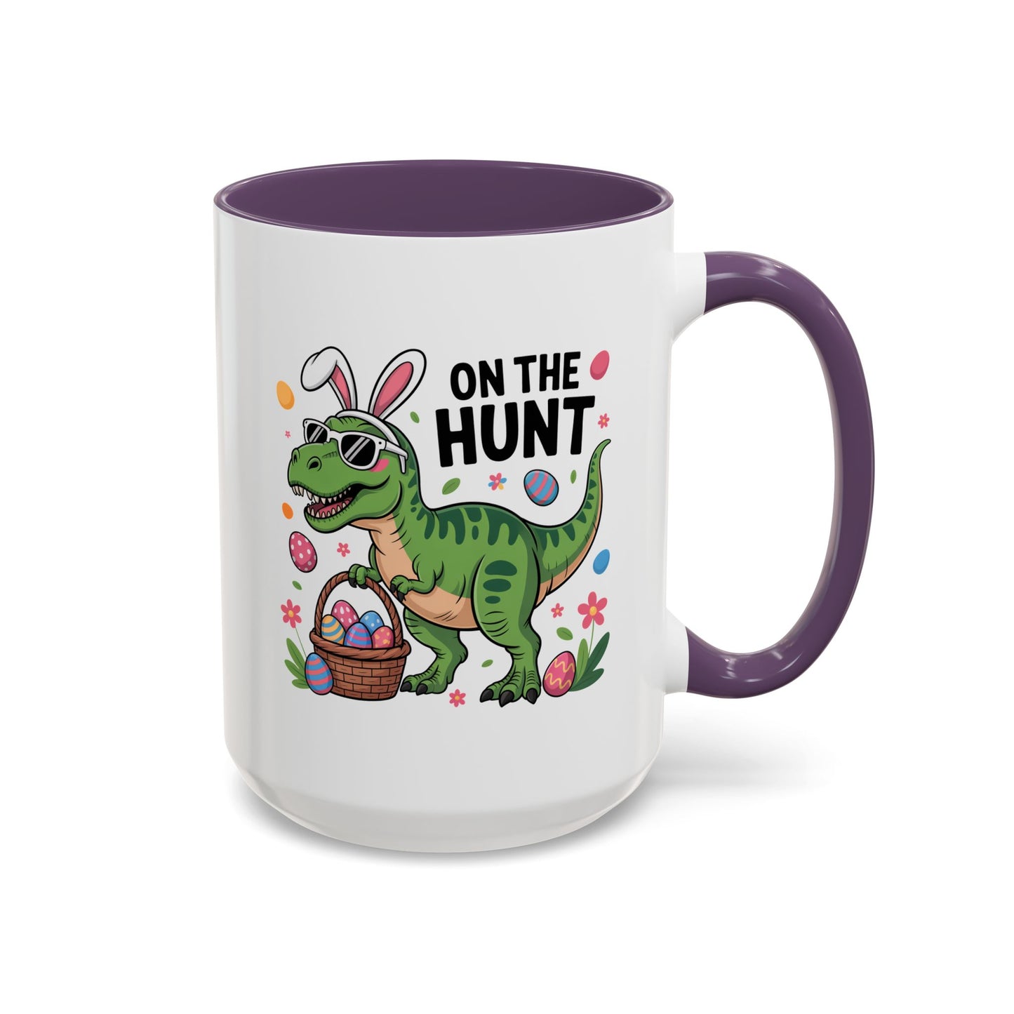 Easter Mug - On The Hunt Dinosaur