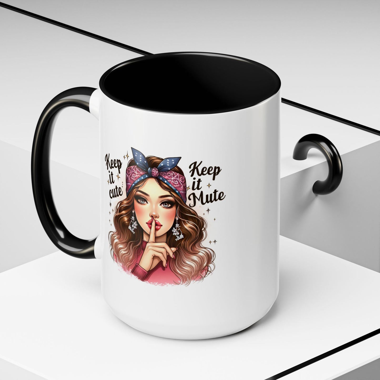 Humor Mug - Keep It Cute Keep It Mute