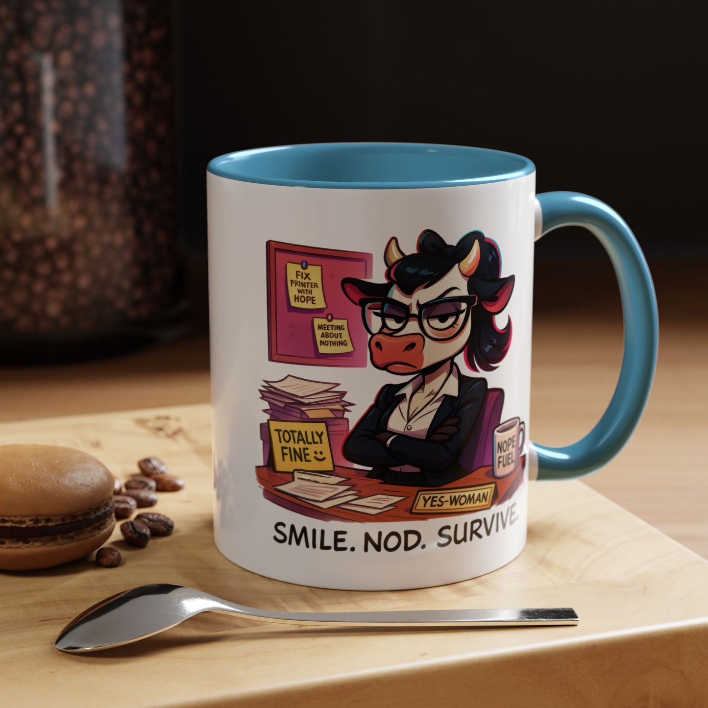 Office Mug - Smile Nod Survive