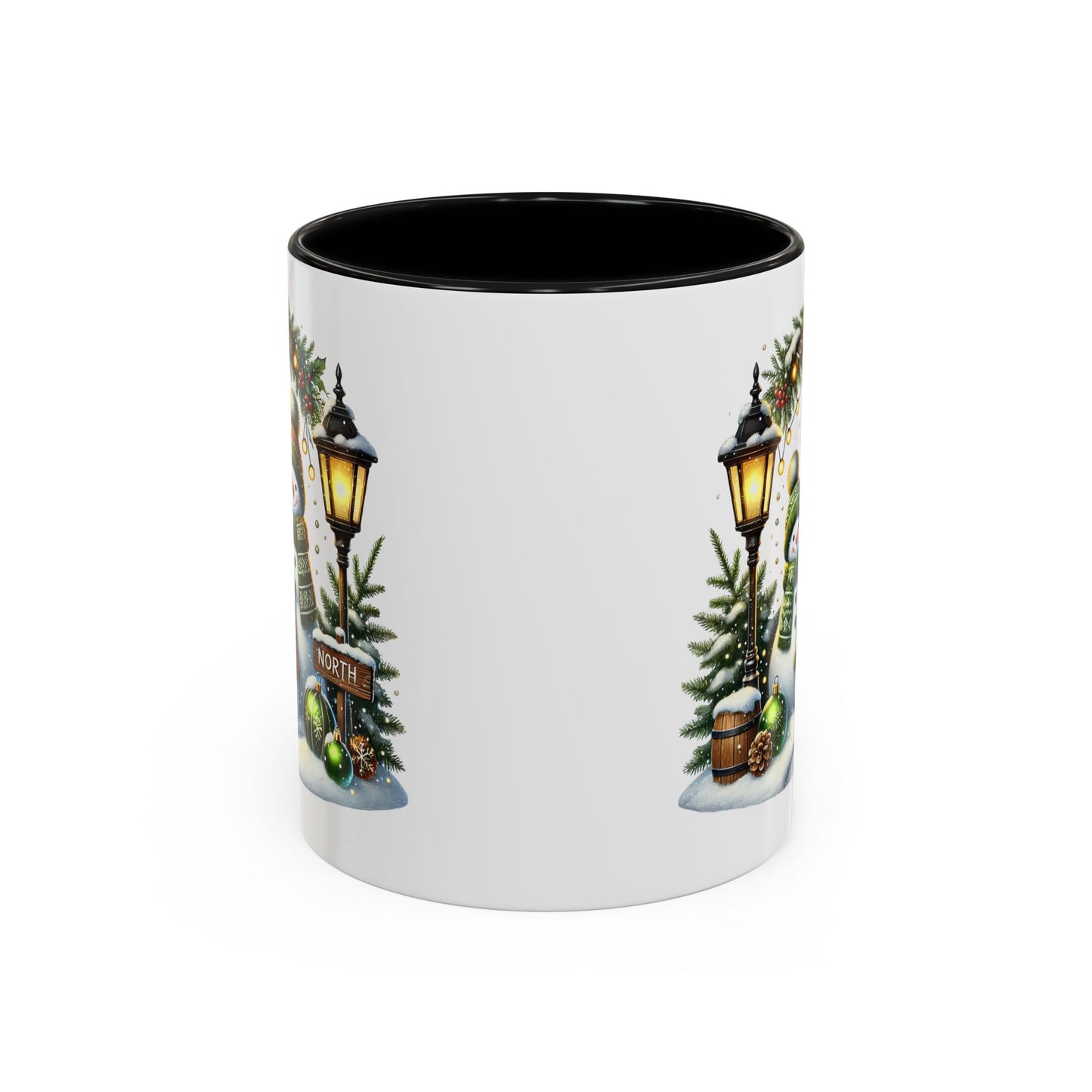 Christmas Mug - Green Snowman Family