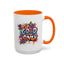 Wellness Mug - Good Vibes Only Graffiti Flowers