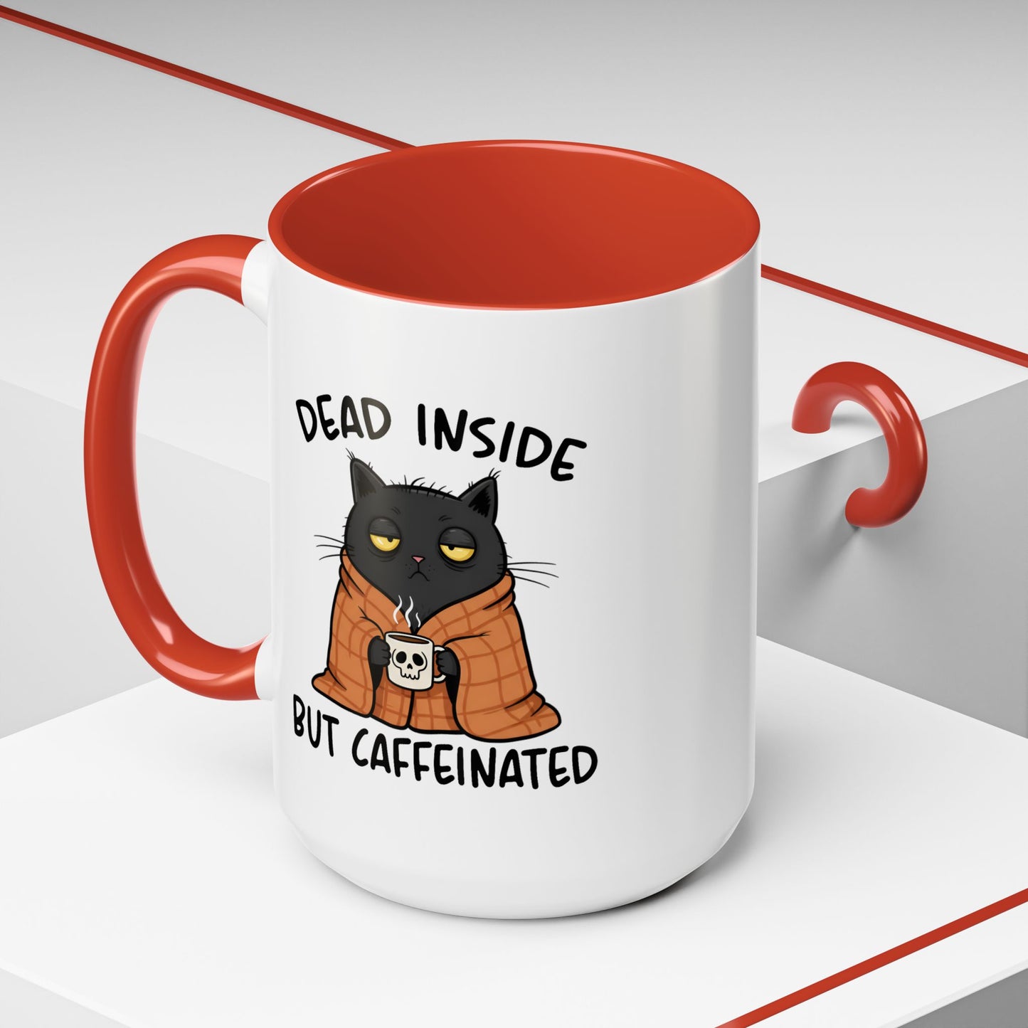 Animal Mug - Dead Inside But Caffeinated