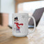 Christmas Mug - Let it Snow Red Text Snowman