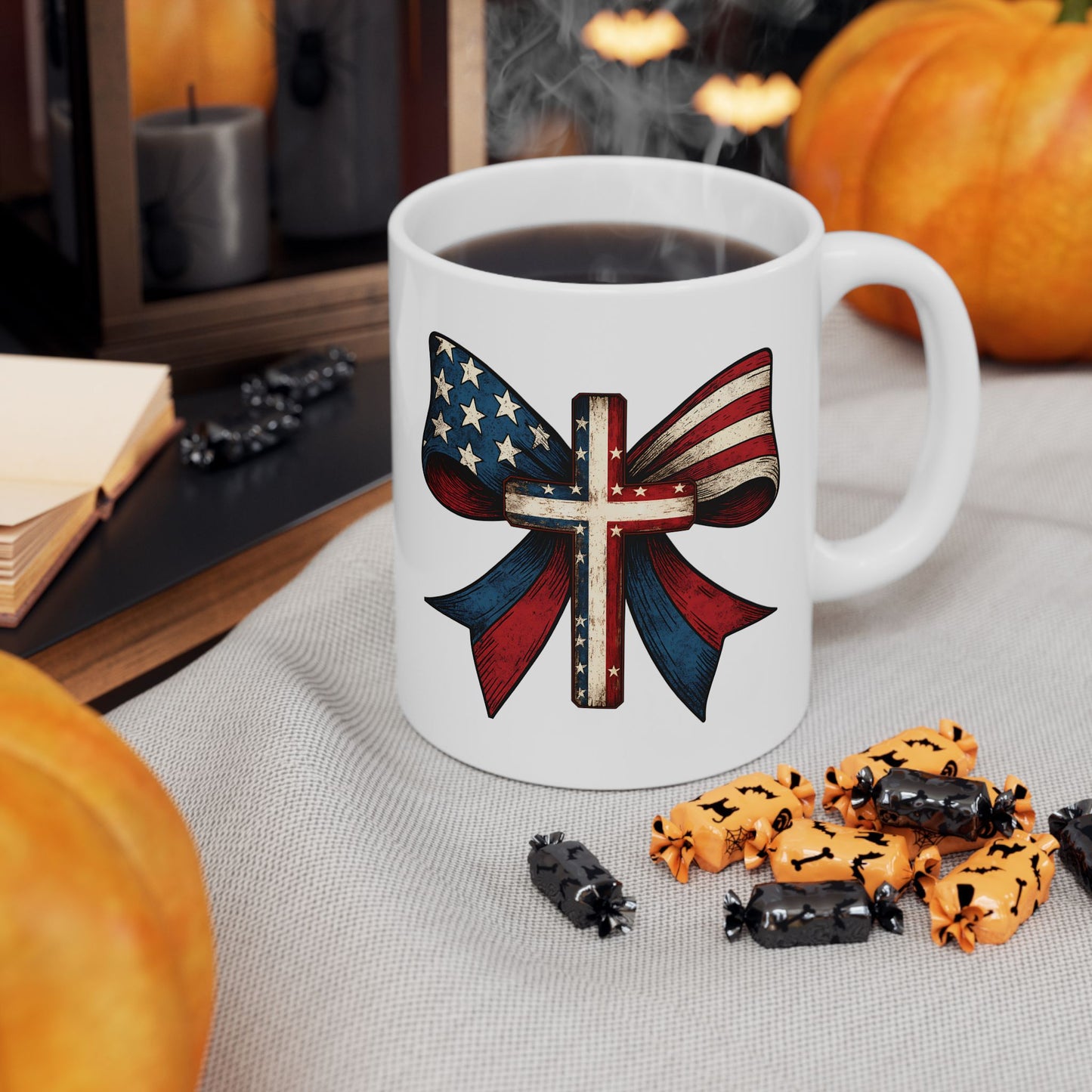 4th of July Mug - America Cross Bow