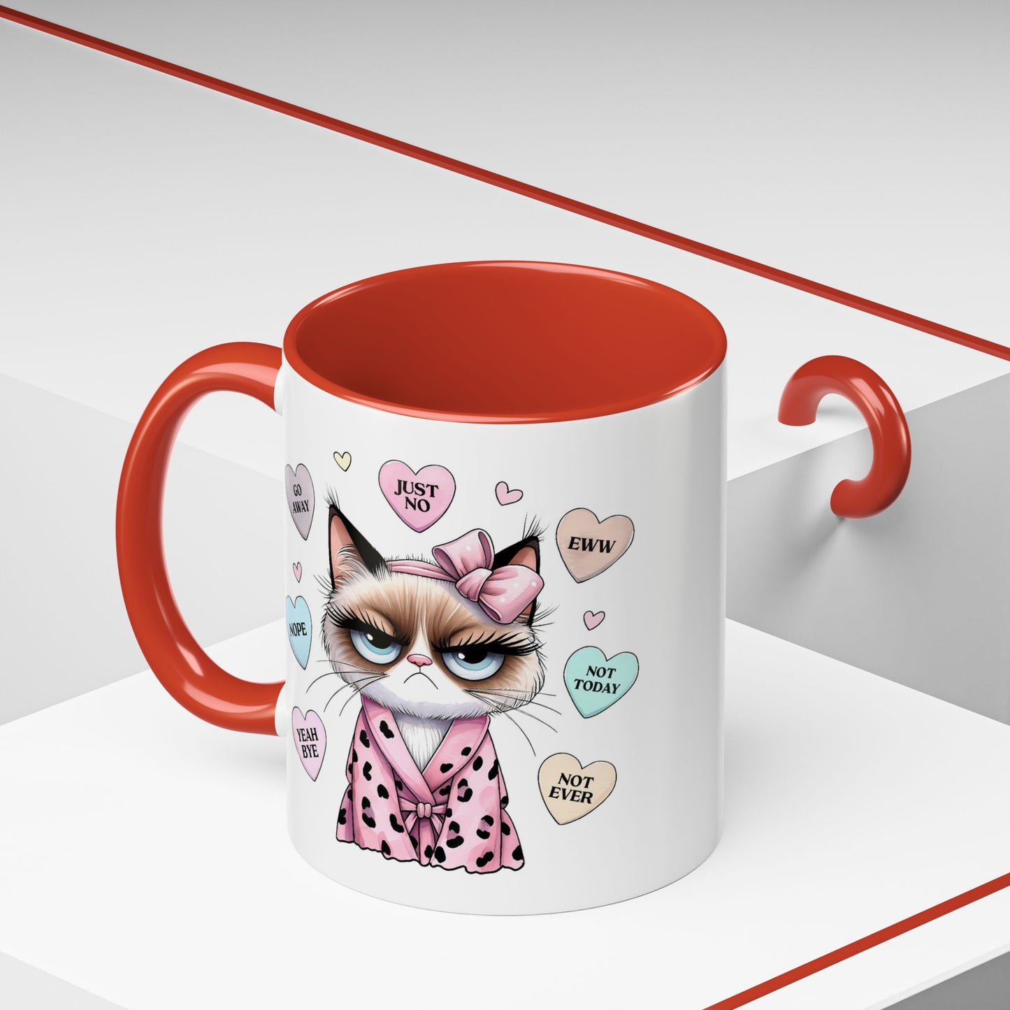 Animal Mug - Conversation Hearts