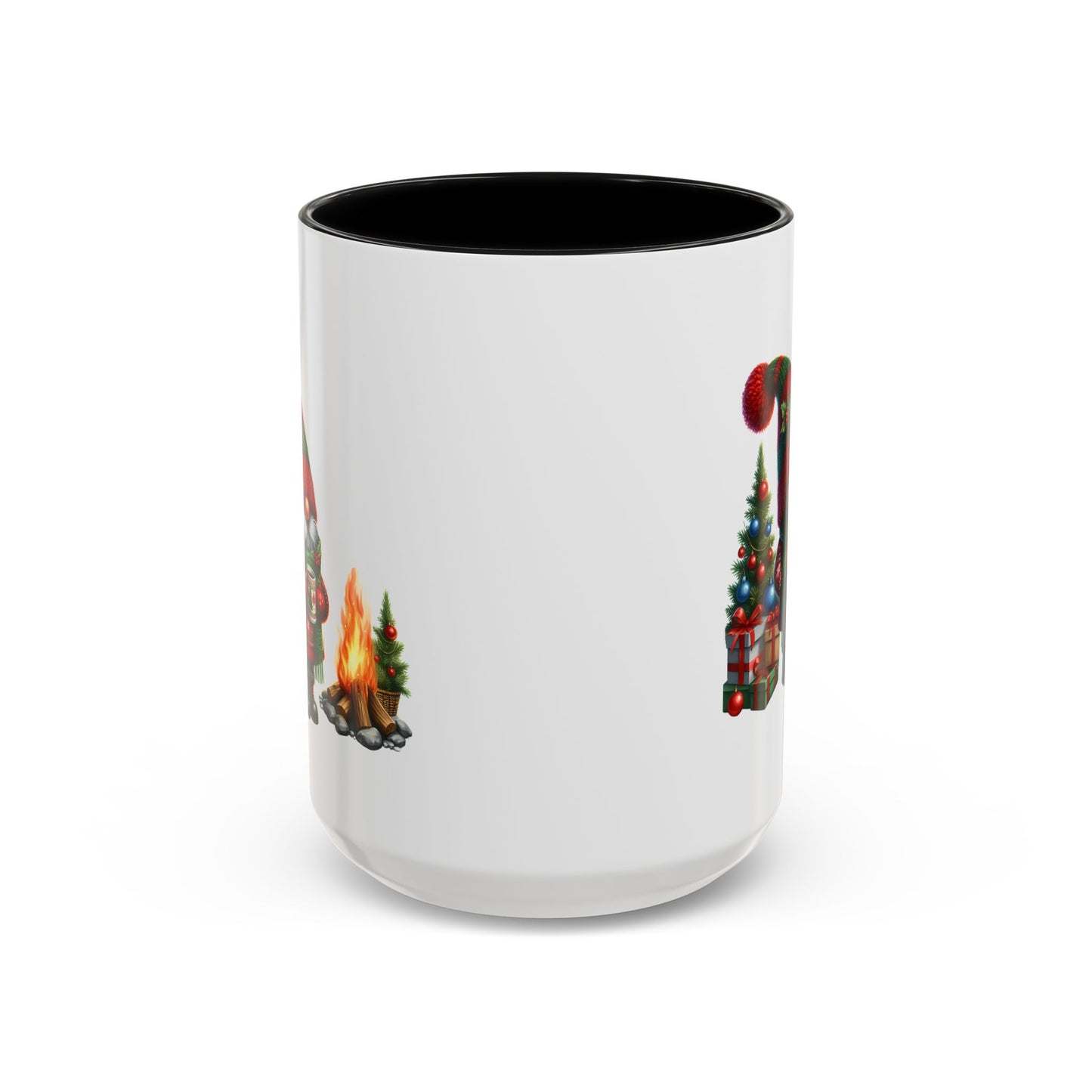 Christmas Mug - Gnome Presents and Fire
