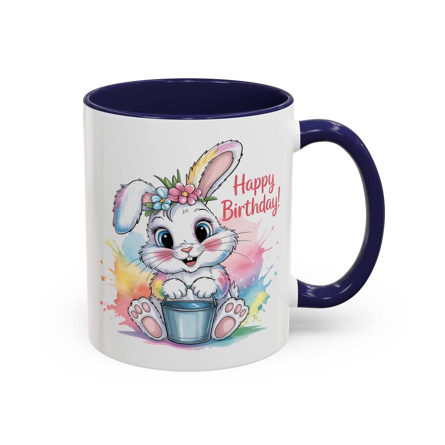 Birthday Mug - Happy Birthday Cute Bunny