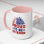 4th of July Mug - Proud to Be a Veteran Sunflower