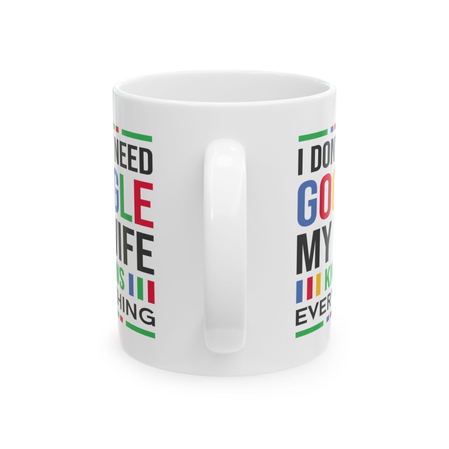 Humor Mug - I Don't Need Google My Wife Knows Everything