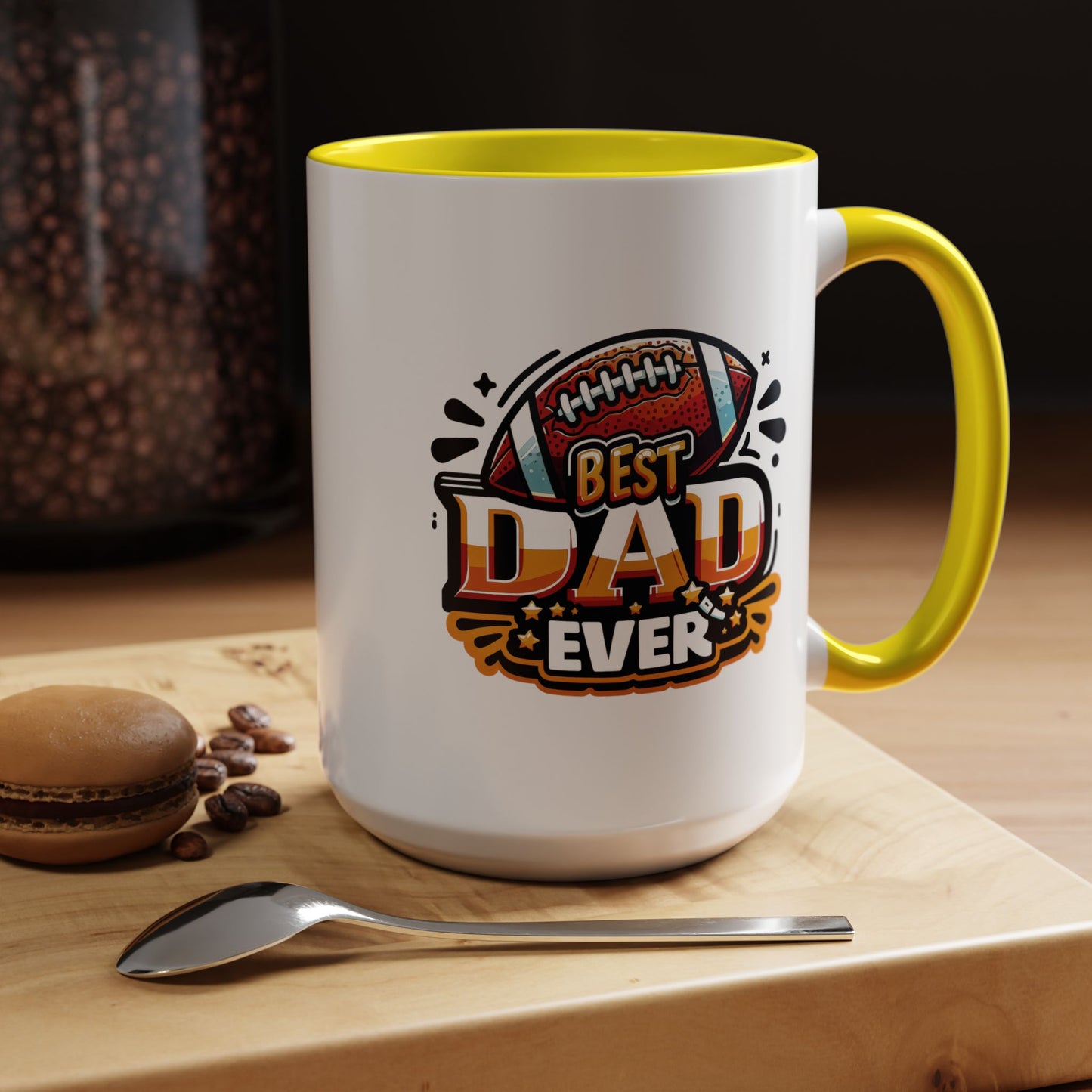 Father's Day Mug - Best Dad Ever Football