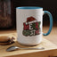 Christmas Mug - Merry Christmas Red Green & White Graffiti Hat