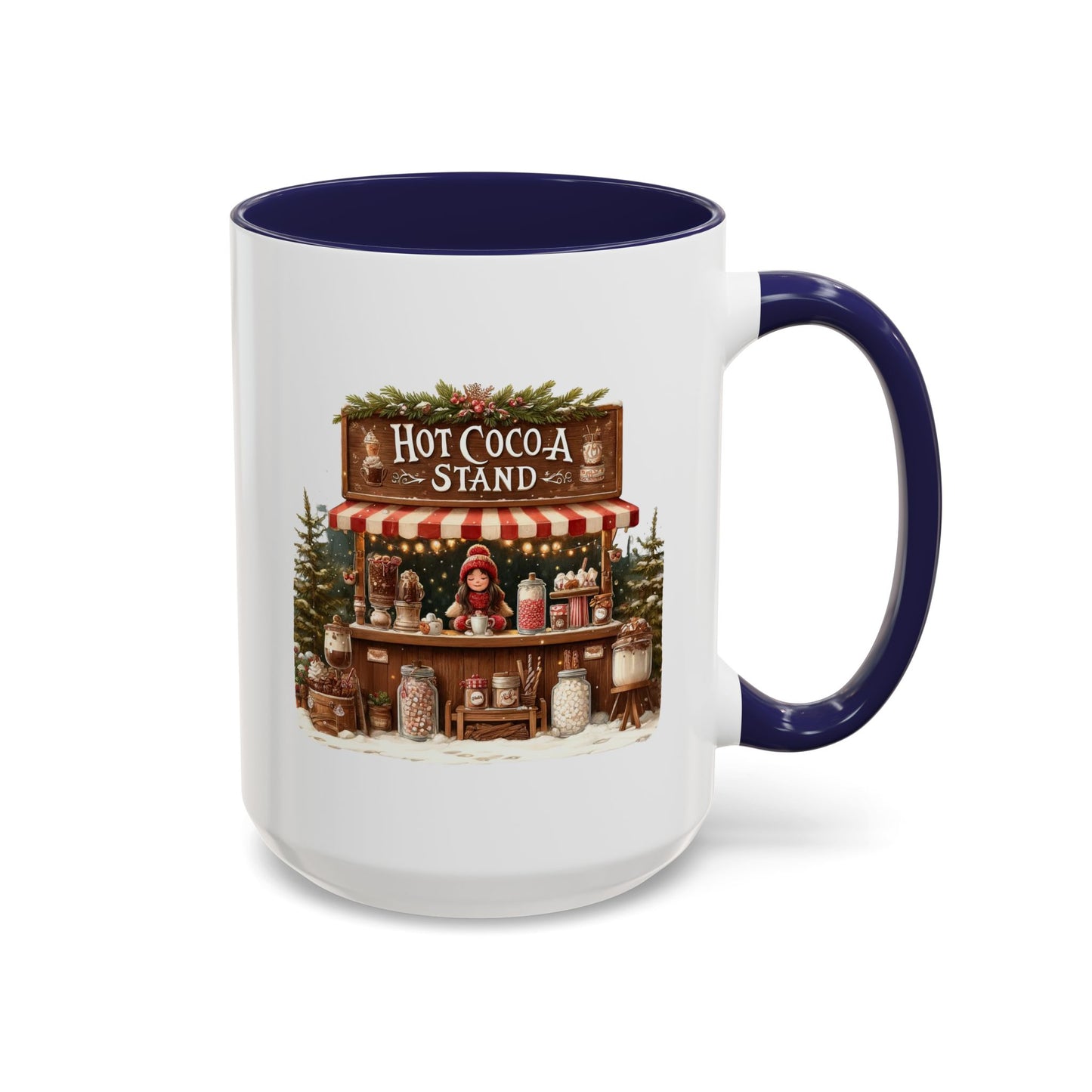 Christmas Mug - Hot Cocoa Stand White Text
