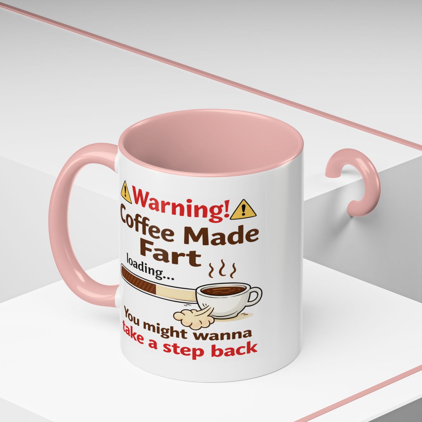 Humor Mug - Warning Coffee Made Fart