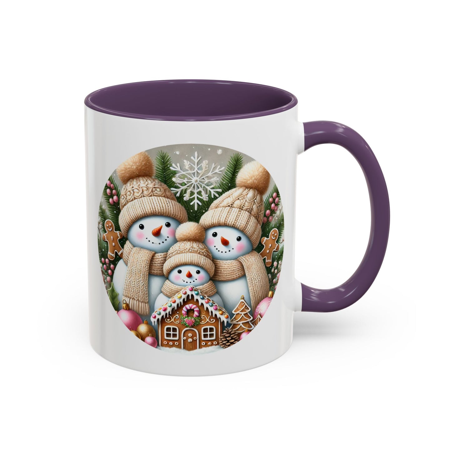 Christmas Mug - Gingerbread Snowman Family