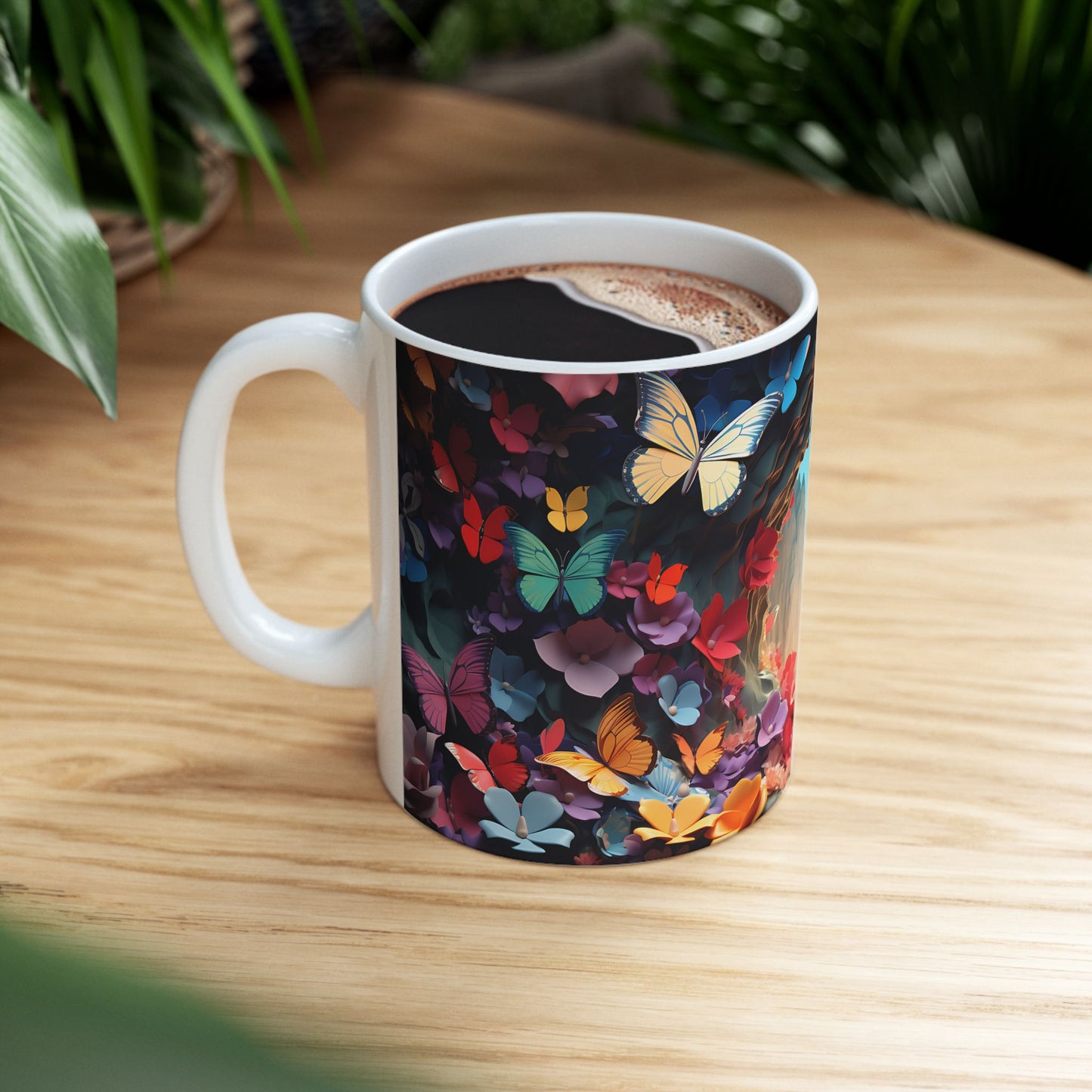 Artistic Mug - Colorful Butterflies 2