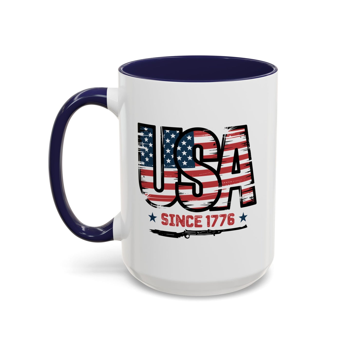 4th of July Mug - USA Since 1776 Gun
