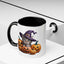 Halloween Mug - Witch Cat Hiding In Pumpkins