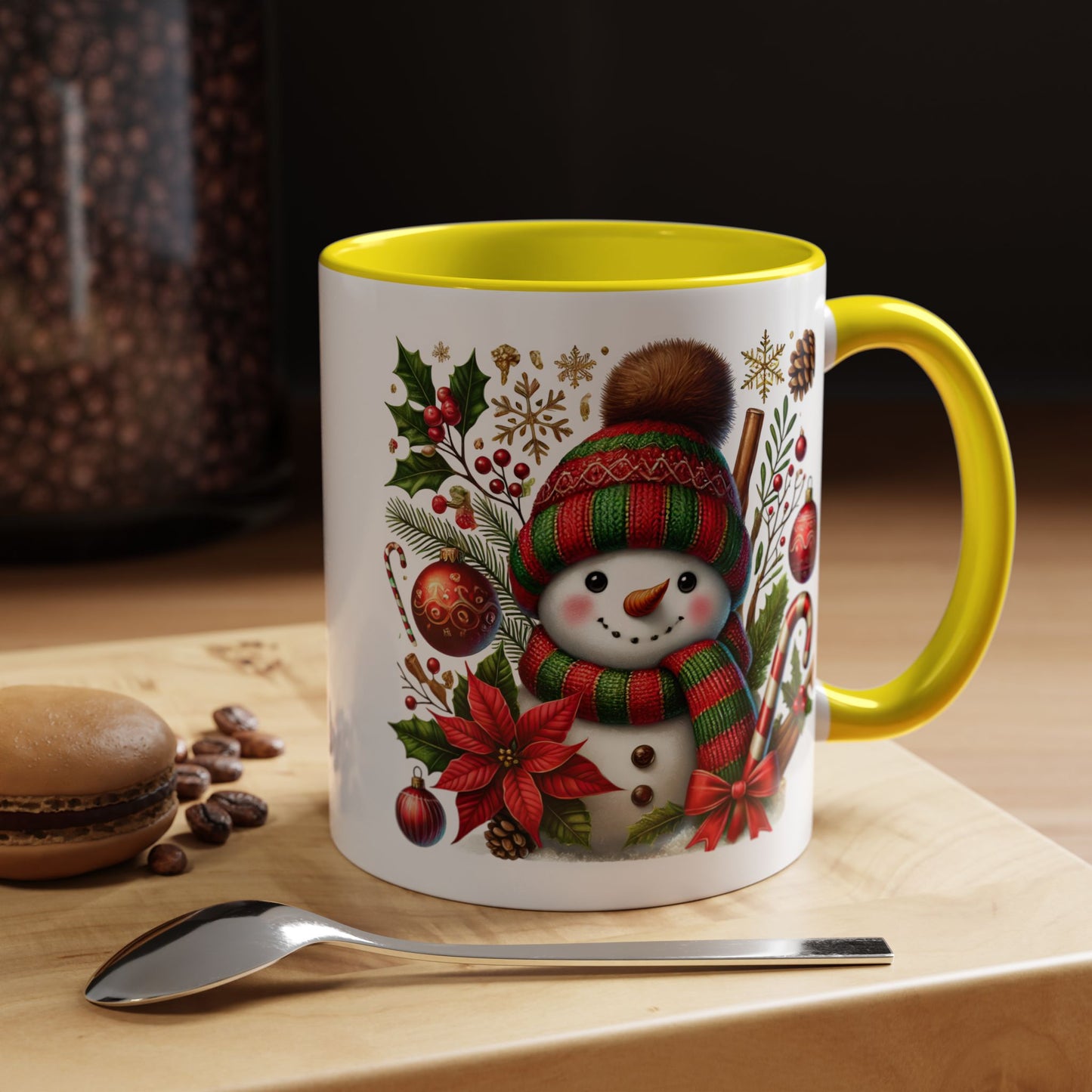 Christmas Mug - Red and Green Snowman