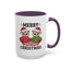 Christmas Mug - Merry Christmas Black Text Owls