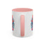 Animal  - Mystic Cat Turquoise & Coral Flowers