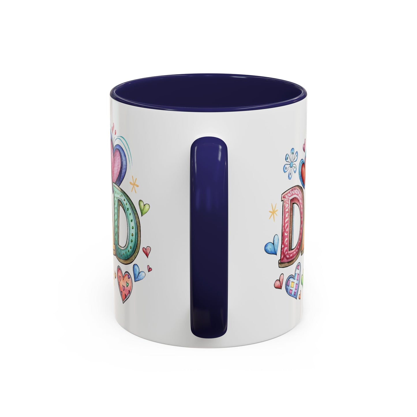 Father's Day Mug - Dad Hearts