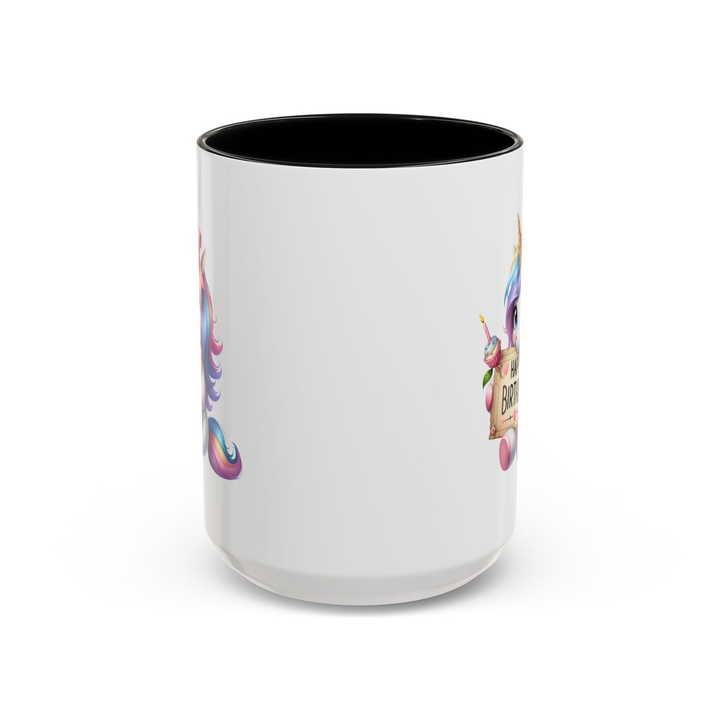 Birthday Mug - Girl Unicorn Happy Birthday Sign