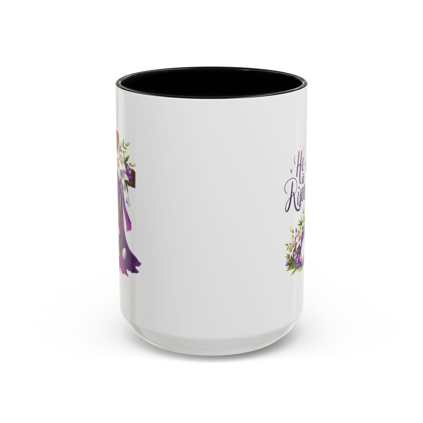 Easter Mug - He Is Risen Cross