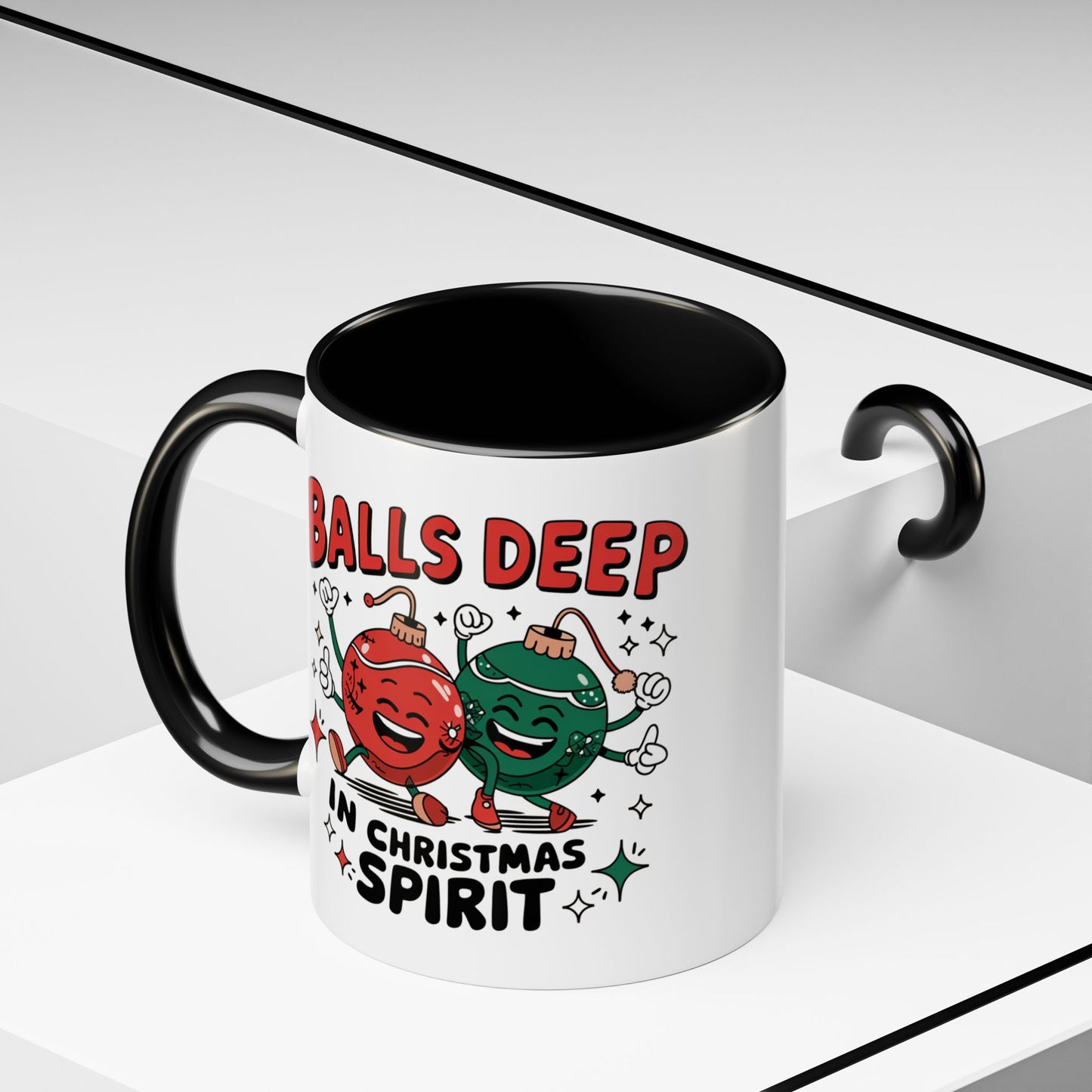 Adult Mug - Balls Deep in Christmas Spirit