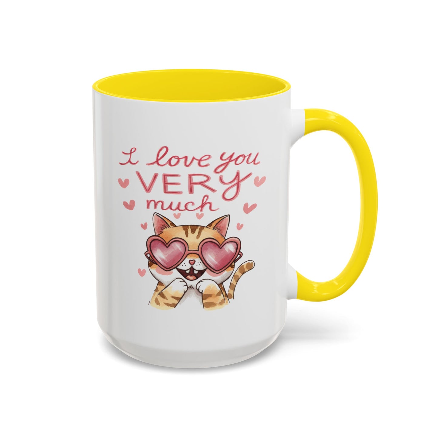 Anniversary Mug - I love You Very Much Cat