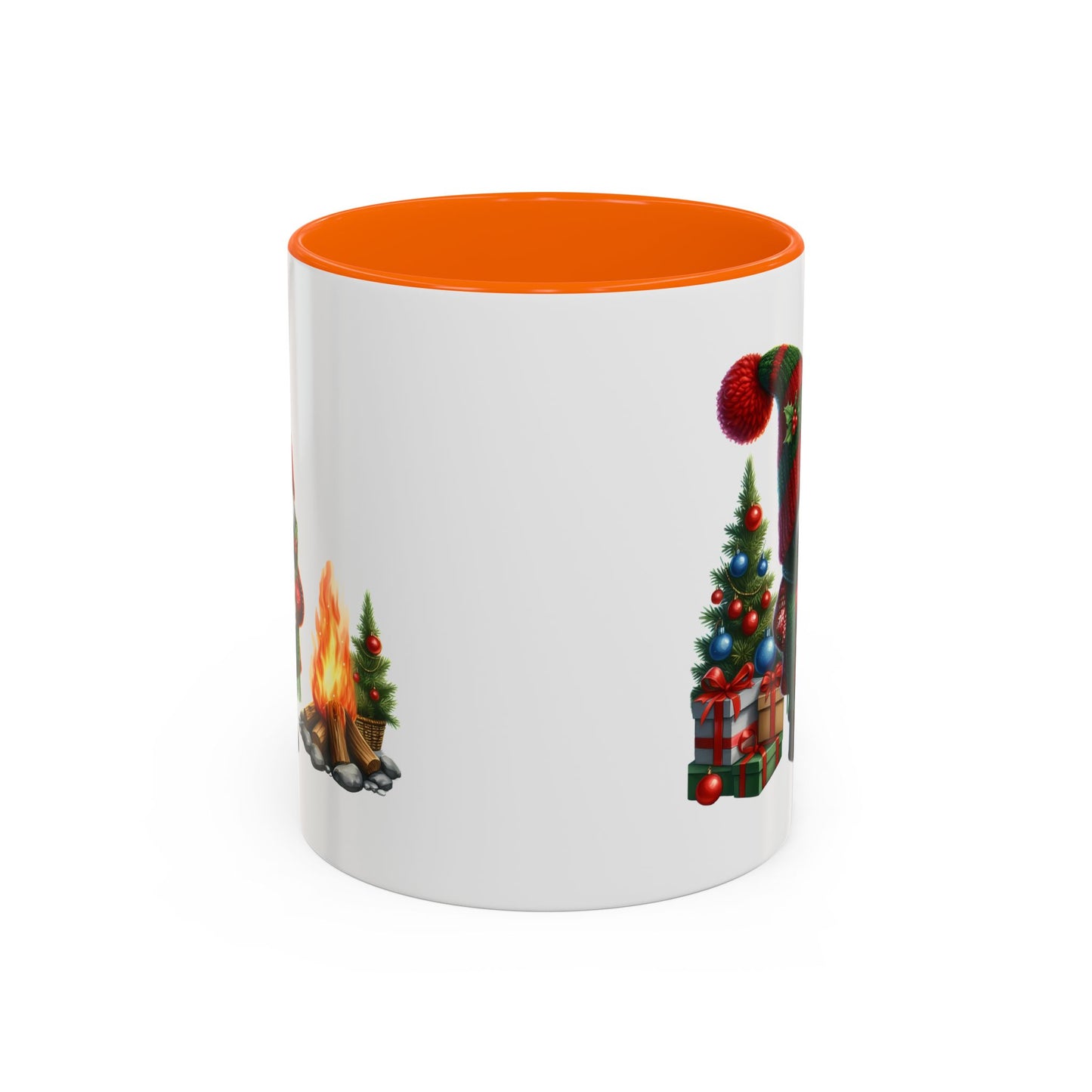 Christmas Mug - Gnome Presents and Fire