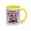 Christmas Mug - Merry Christmas Red Text Puppy Red Top