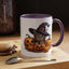 Halloween Mug - Witch Cat Hiding In Pumpkins