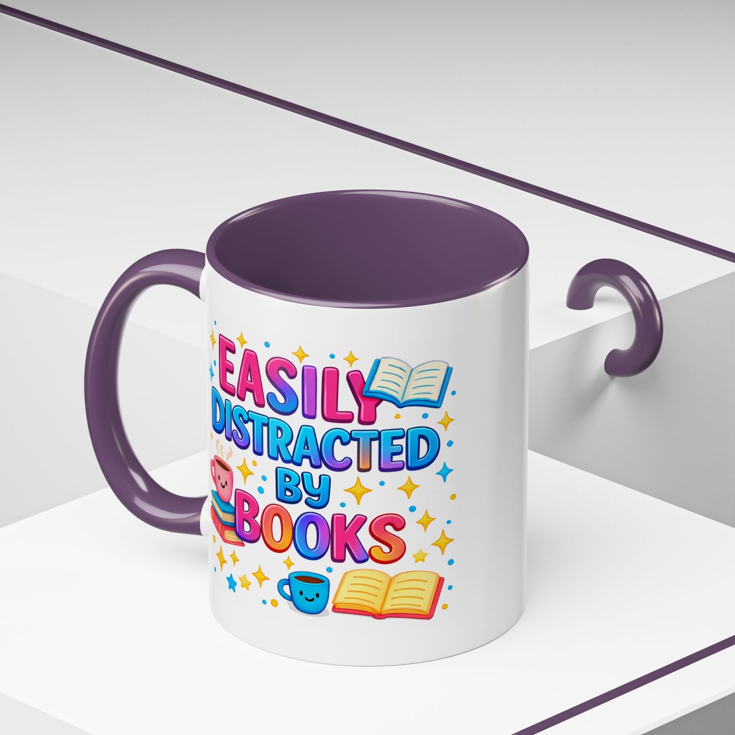 Humor Mug - Easily Distracted By Books