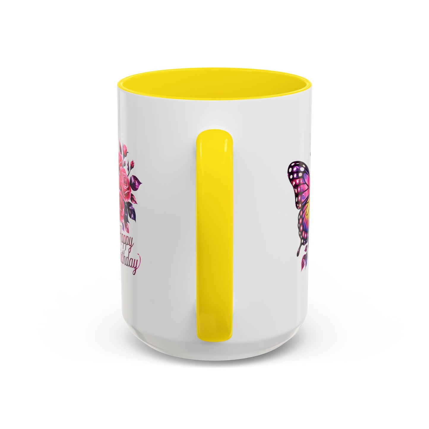 Birthday Mug - Butterfly Flowers