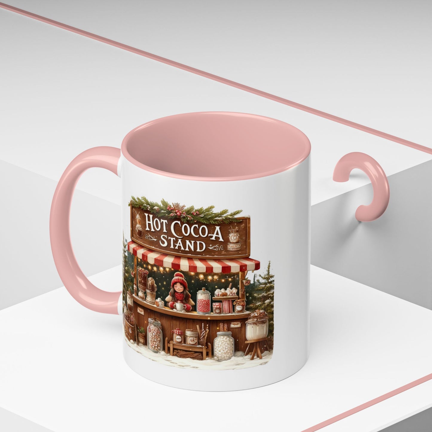 Christmas Mug - Hot Cocoa Stand White Text
