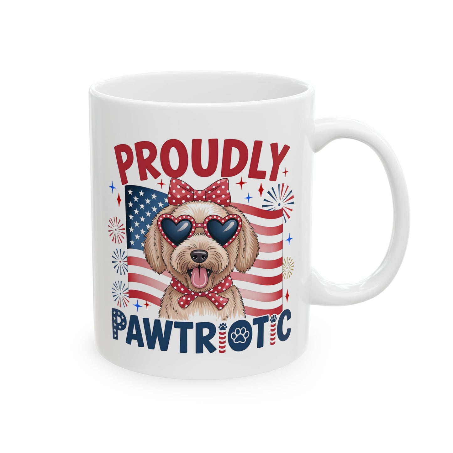 4th of July Mug - Proudly Pawtriotic
