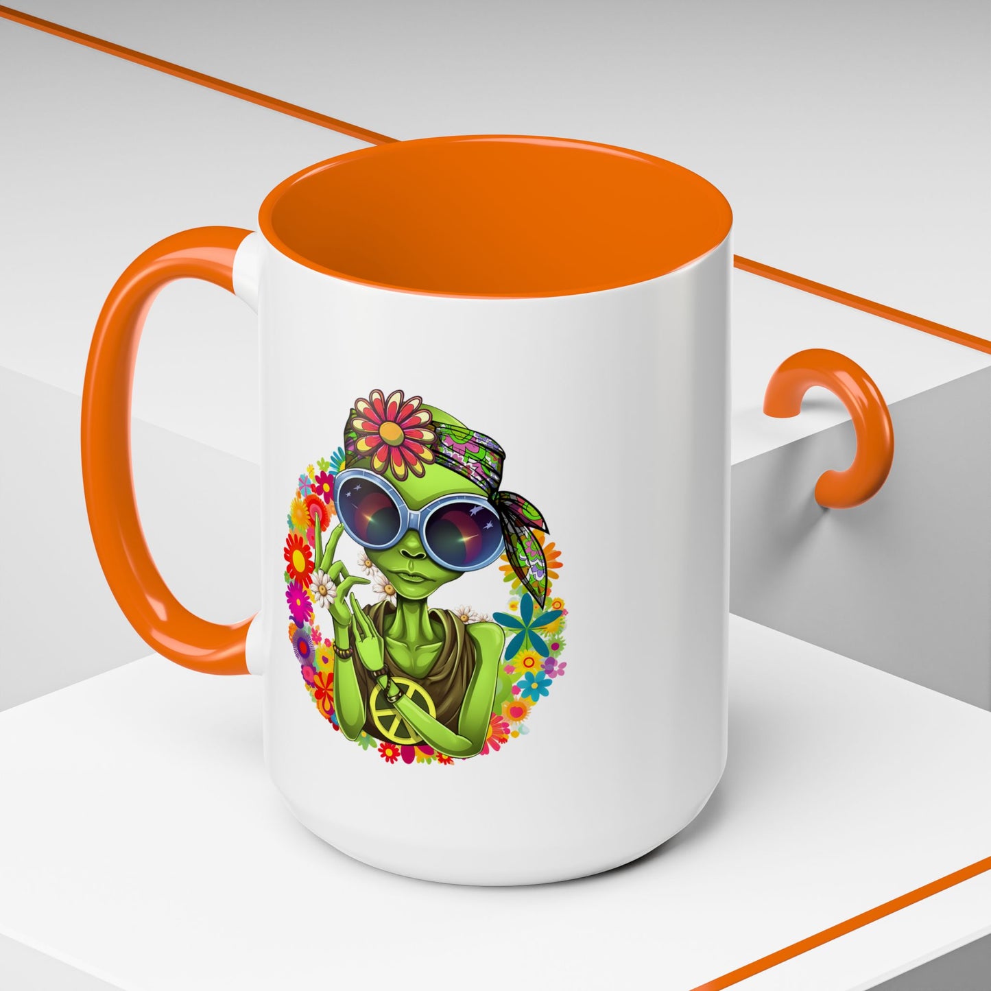 Alien Mug - Peace Hippy Alien