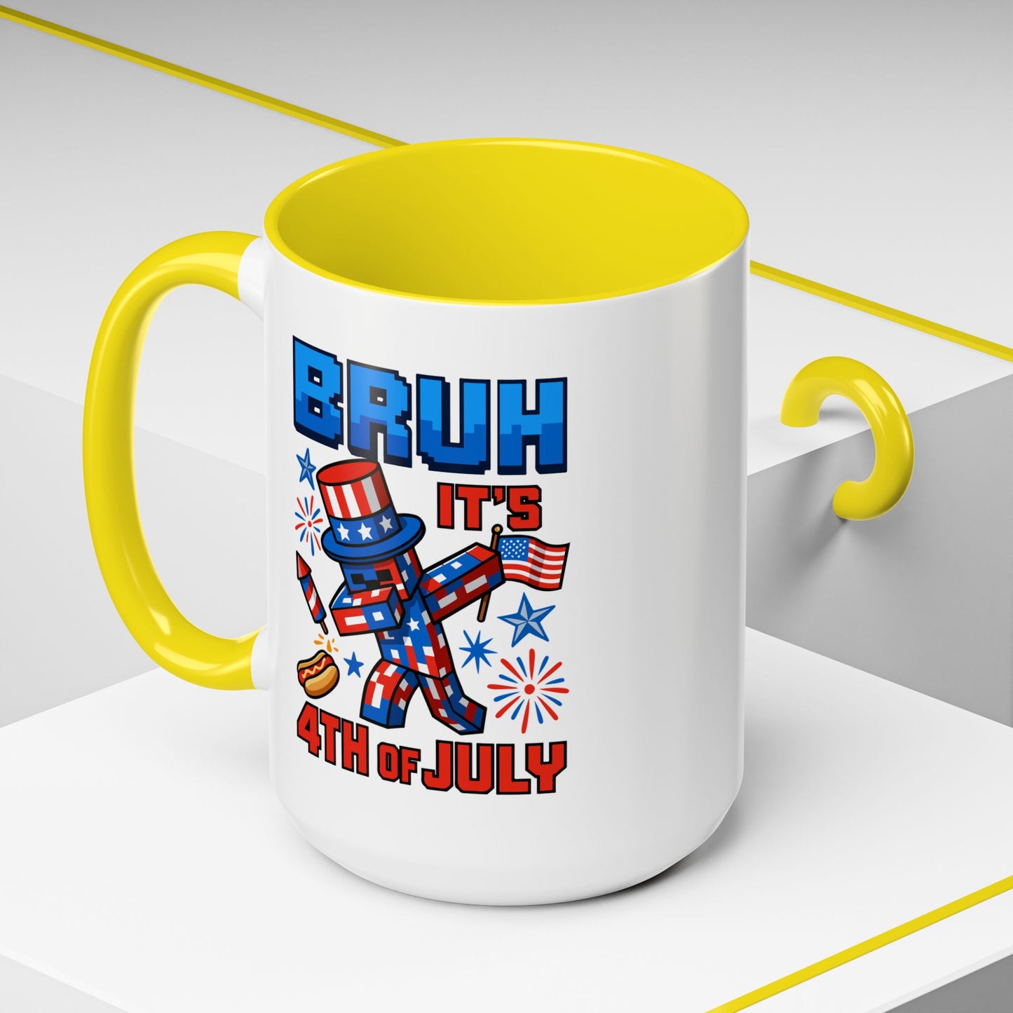 4th of July Mug - Bruh It's 4th of July
