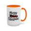 Christmas Mug - Merry Christmas Black Text Tartan Truck