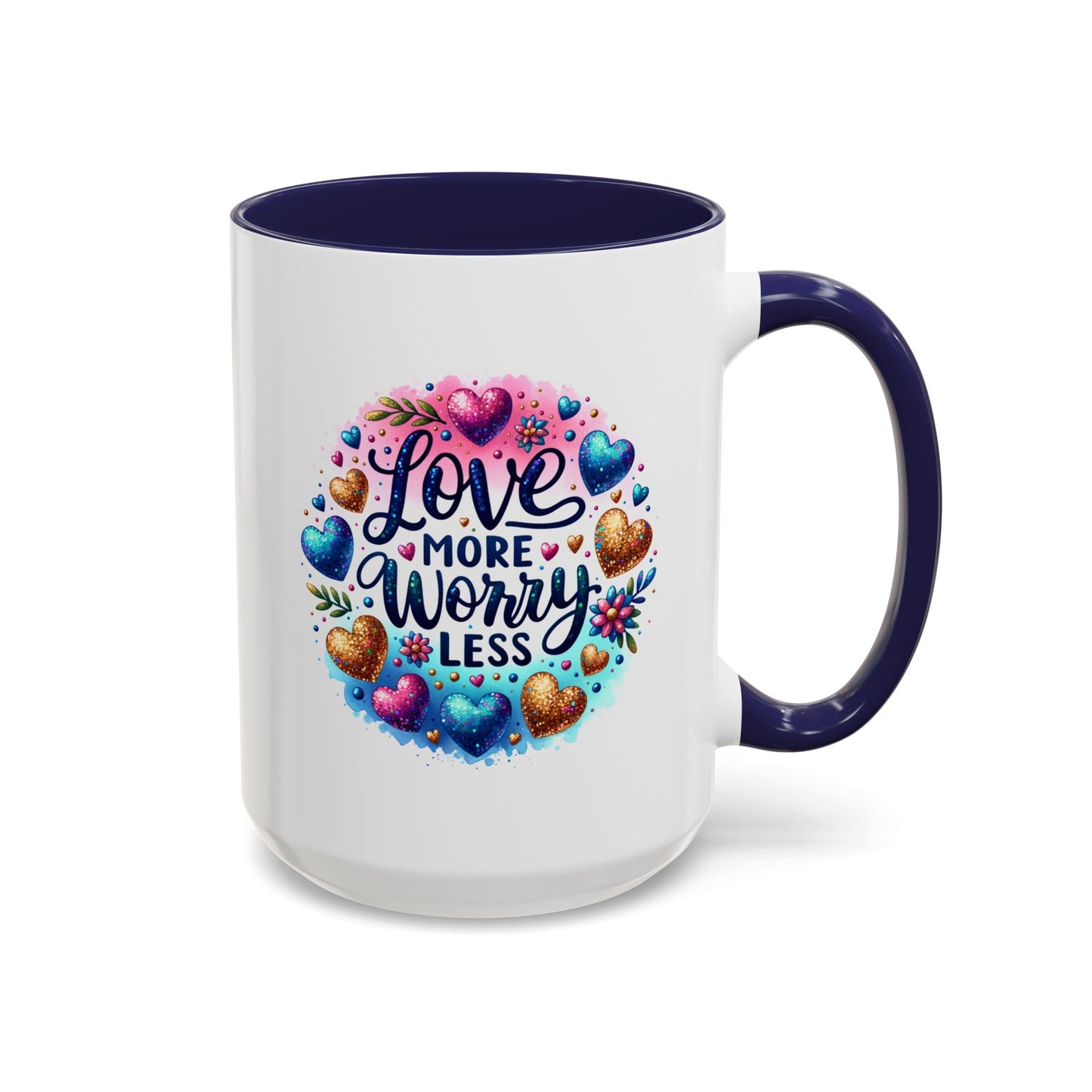 Wellness Mug - Love More Worry Less Circle