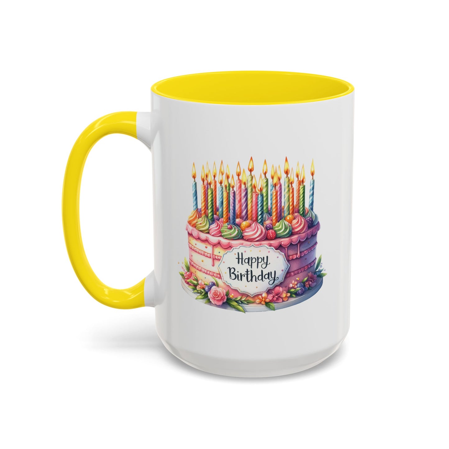 Birthday Mug - Happy Birthday Large Cake With...