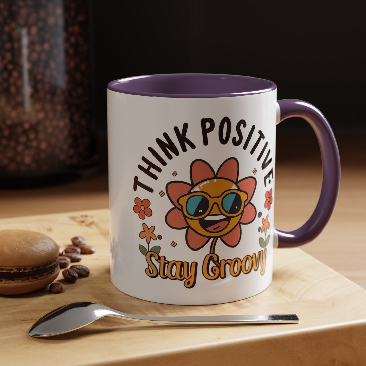 Wellness Mug - Think Positive Stay Groovy