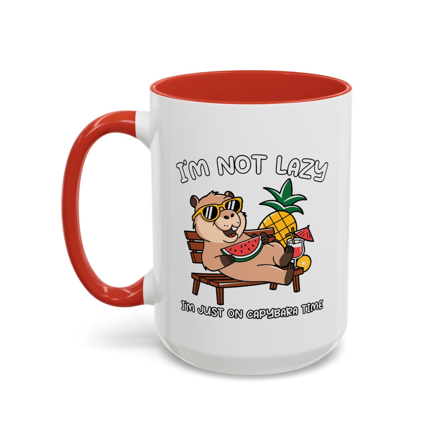 Humor Mug - I'm Not Lazy Capybara