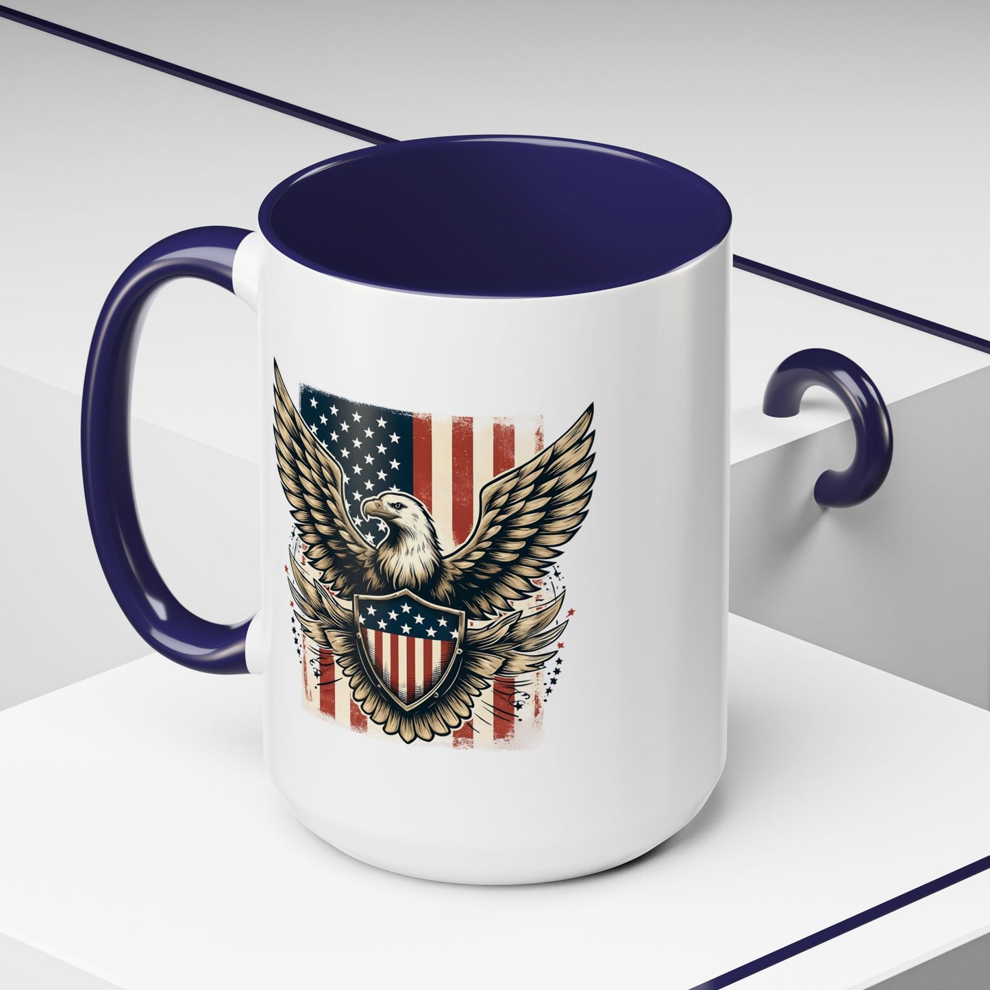 4th of July Mug - American Bald Eagle Flag 9