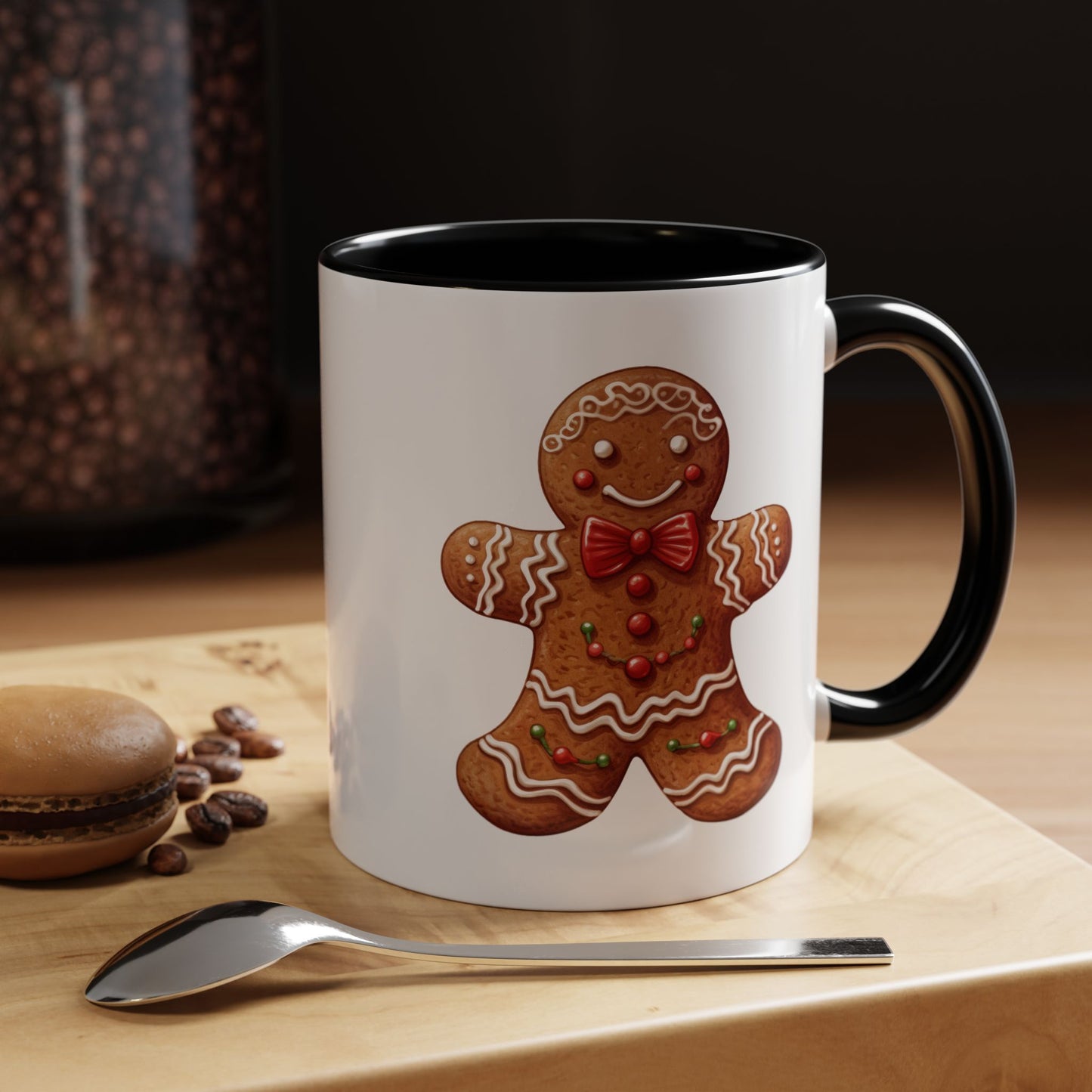 Christmas Mug - Decorative Gingerbread Man