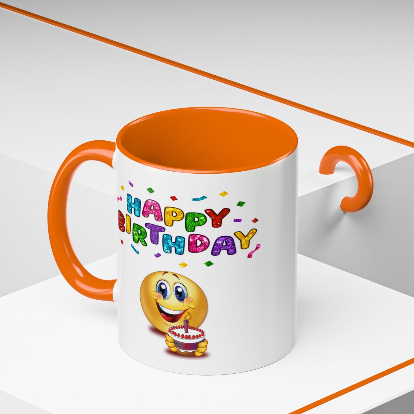 Birthday Mug - Happy Birthday Emoji