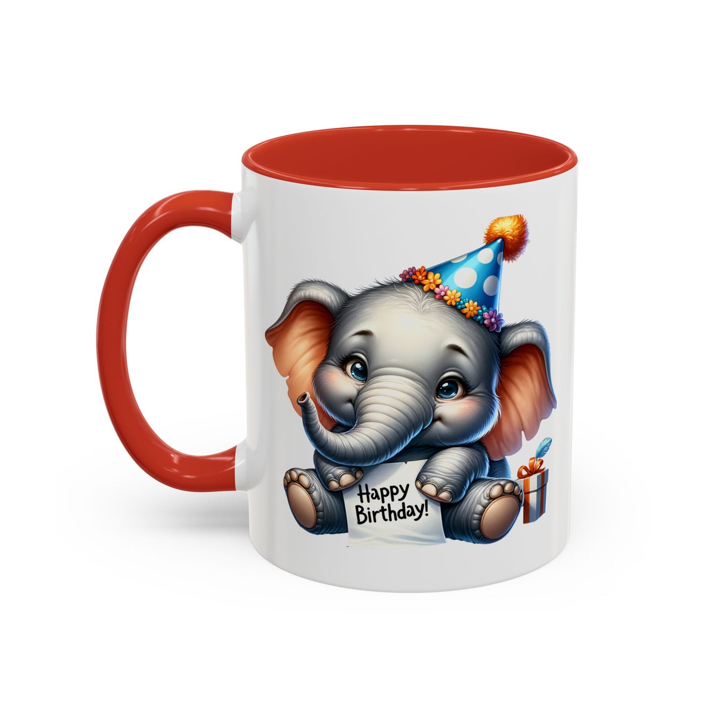 Birthday Mug - Happy Birthday Elephant Clipart