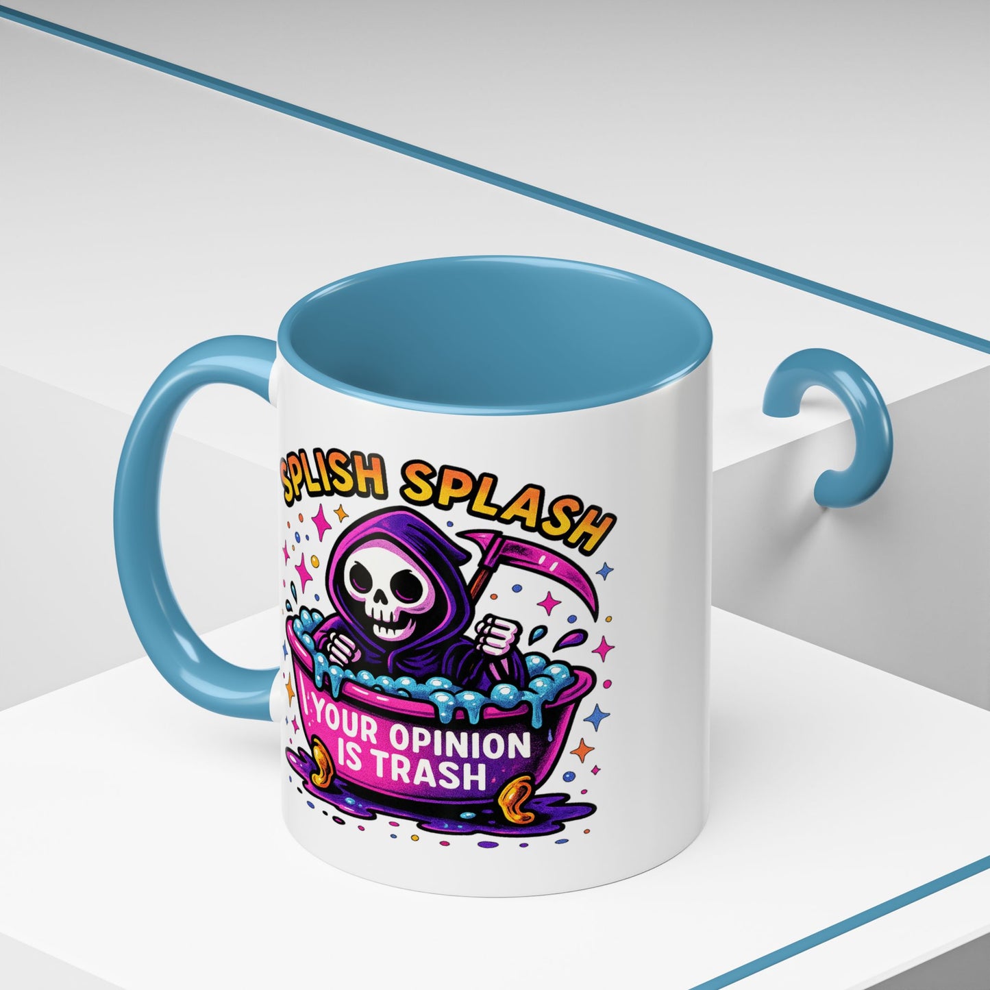 Humor Mug - Splish Splash Your Opinion is Trash