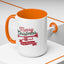 Christmas Mug - Red & Green Text Trumpet